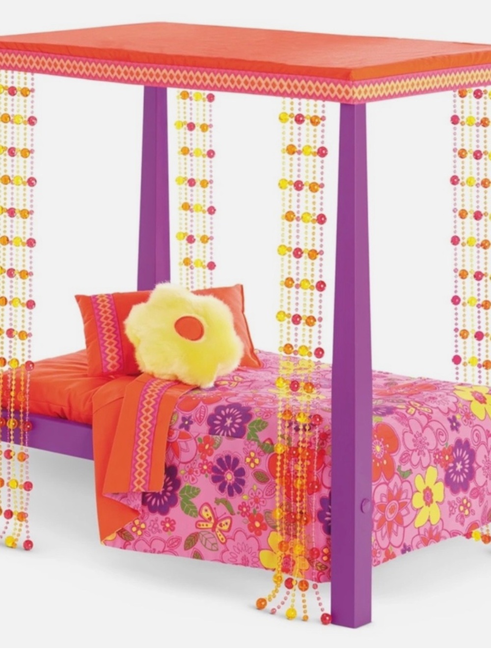 Julie American Girl Pink Canopy Bed Unopened